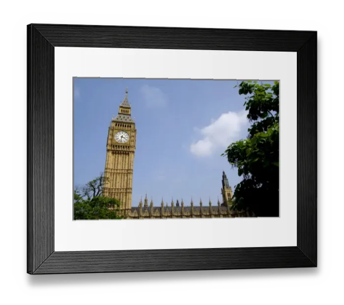 Framed Print : Europe, England, London. Houses of Parliament & Big Ben clock tower. THIS IMAGE RESTRICTED