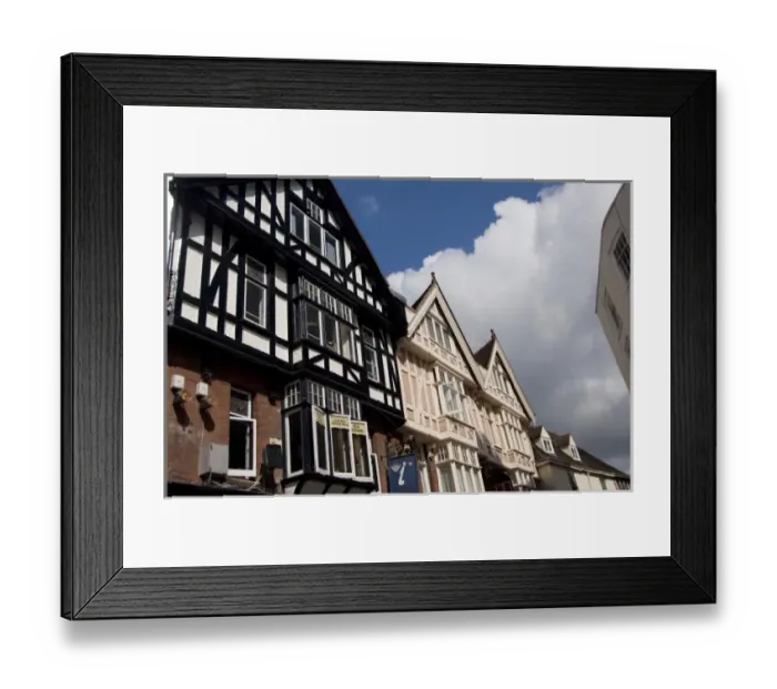 Framed Print : England, Kent, Canterbury. Historic High Street (aka St. Peters Street). Typical Framed Print : England, Kent, Canterbury. Historic High Street (aka St. Peters Street). Typical