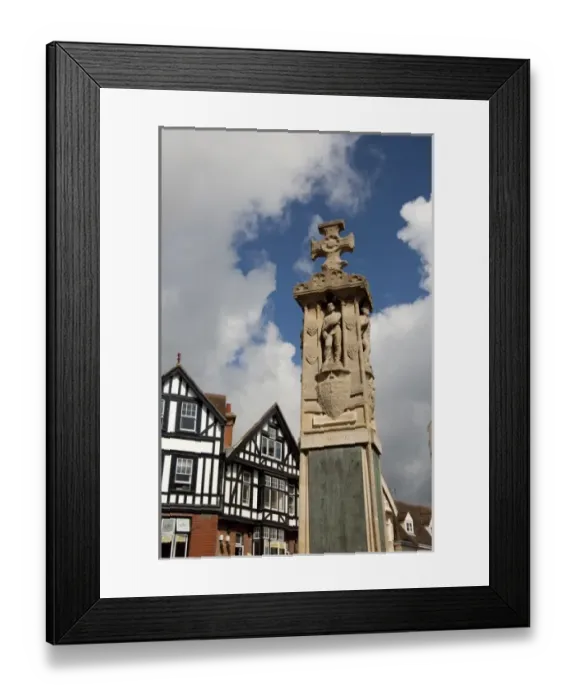 Framed Print : England, Kent, Canterbury. Historic High Street (aka St. Peters Street). Historic
