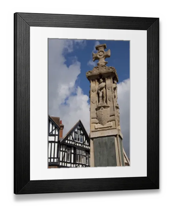 Framed Print : England, Kent, Canterbury. Historic High Street (aka St. Peters Street). Historic