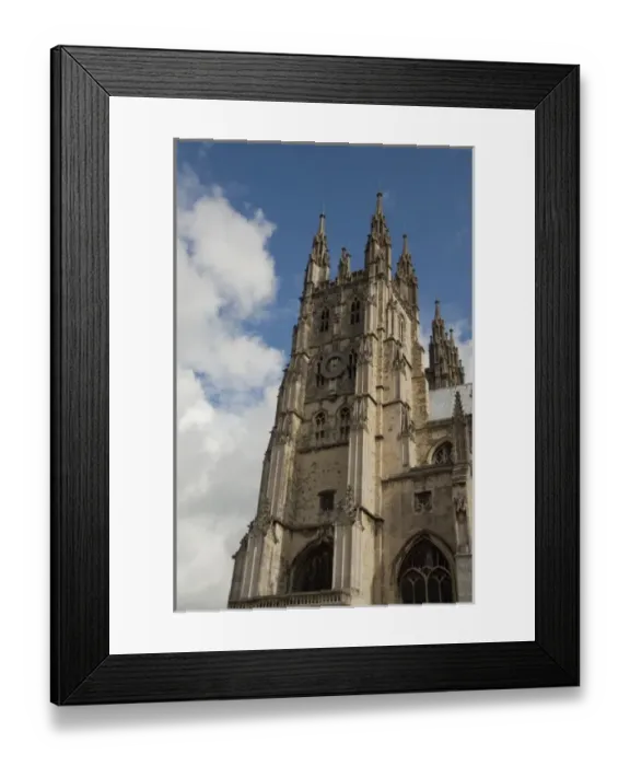 Framed Print : England, Kent, Canterbury. Canterbury Cathedral. Medieval architecture of the South Framed Print : England, Kent, Canterbury. Canterbury Cathedral. Medieval architecture of the South