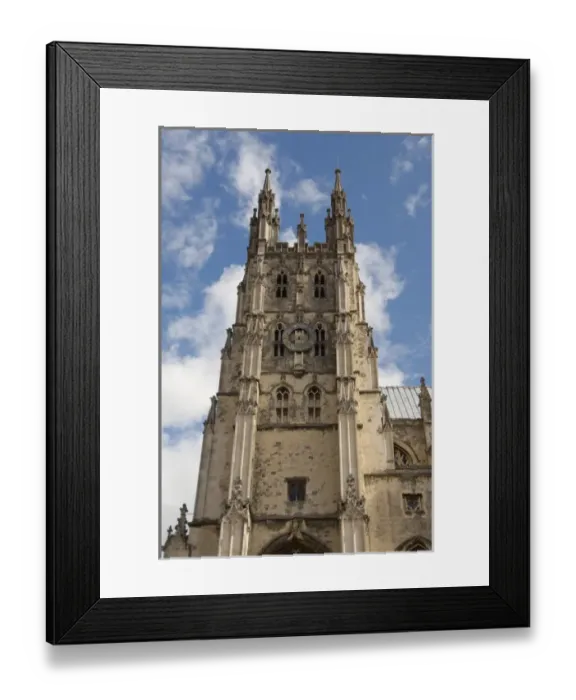 Framed Print : England, Kent, Canterbury. Canterbury Cathedral. Medieval architecture of the South