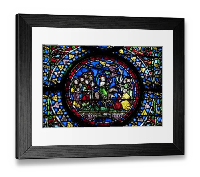 Framed Print : England, Kent, Canterbury. Canterbury Cathedral. Medieval stained glass windows Framed Print : England, Kent, Canterbury. Canterbury Cathedral. Medieval stained glass windows