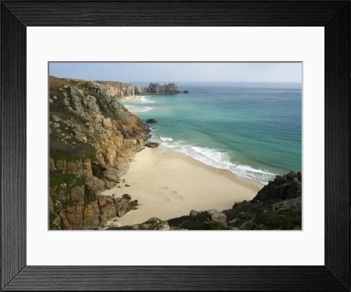 Framed Print : Europe, England, Cornwall, view of ocean from the coastal path Framed Print : Europe, England, Cornwall, view of ocean from the coastal path