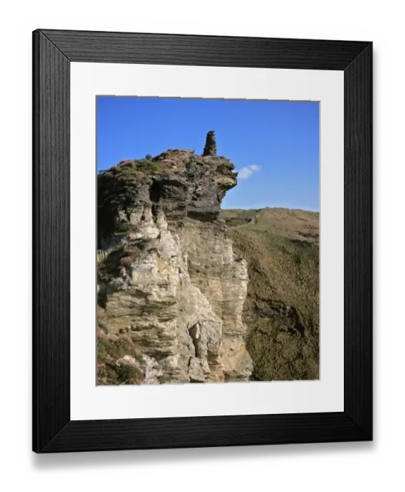Framed Print : Europe, England, Tintagel. A small chapel on the summit at Tintagel on the Cornish coast in England Framed Print : Europe, England, Tintagel. A small chapel on the summit at Tintagel on the Cornish coast in England