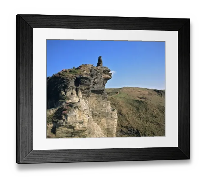 Framed Print : Europe, England, Tintagel. Tintagel on the Cornish coast in England, is thought to