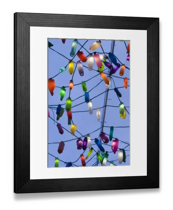 Framed Print : Europe, ENGLAND, London: South Bank, Plastic Bottle Lights at the South Bank Arts Framed Print : Europe, ENGLAND, London: South Bank, Plastic Bottle Lights at the South Bank Arts