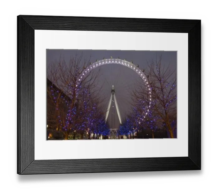 Framed Print : Europe, ENGLAND, London: Southbank, London Eye / Pre, Dawn Framed Print : Europe, ENGLAND, London: Southbank, London Eye / Pre, Dawn