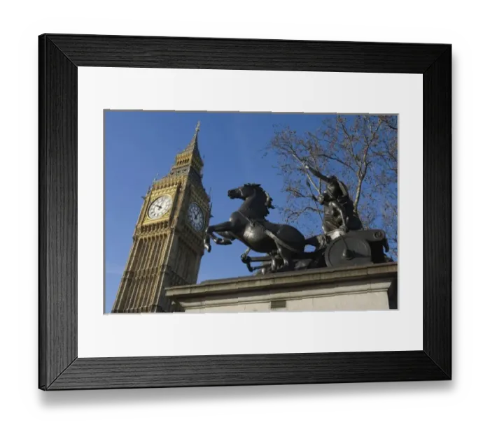 Framed Print : Europe, ENGLAND, London: Big Ben / Morning Framed Print : Europe, ENGLAND, London: Big Ben / Morning
