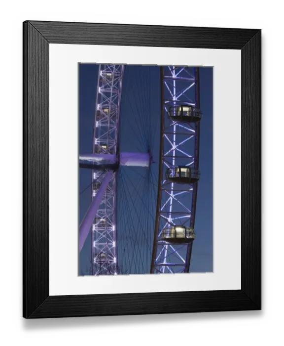 Framed Print : Europe, ENGLAND, London: London Eye / Evening Framed Print : Europe, ENGLAND, London: London Eye / Evening