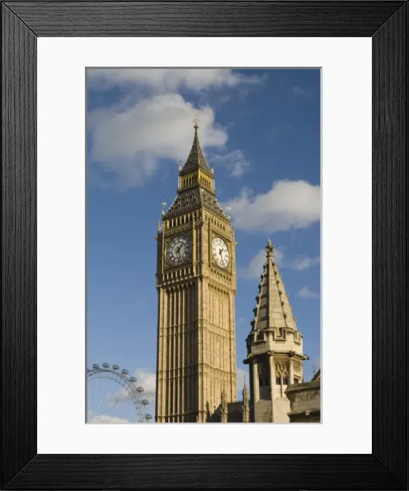 Framed Print : ENGLAND, London: Westminster, Big Ben / Mid, Afternoon Framed Print : ENGLAND, London: Westminster, Big Ben / Mid, Afternoon