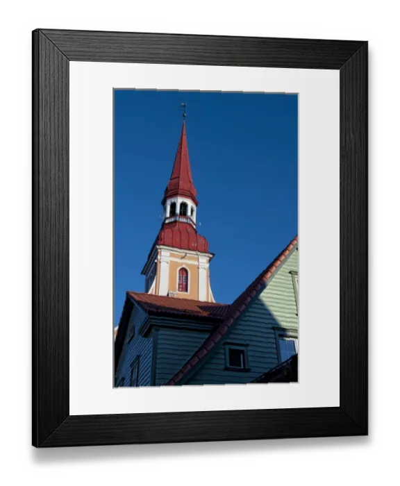 Framed Print : Parnu, Estonia. Traditional Russian Orthodox Cathedral in downtown center