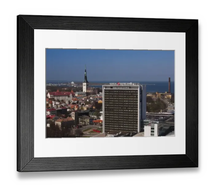 Framed Print : Estonia, Tallinn, Old Town, elevated view with Sokos Viru Hotel Framed Print : Estonia, Tallinn, Old Town, elevated view with Sokos Viru Hotel