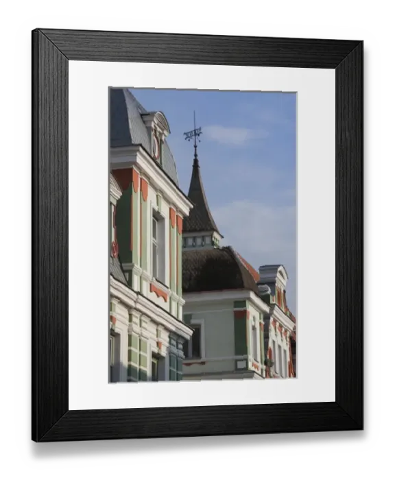 Framed Print : Estonia, Tallinn, Old Town, Estonian Filmmakers Union building, Uus Street