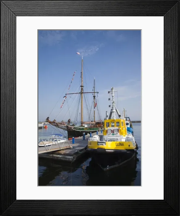 Framed Print : Estonia, Tallinn, Estonian Maritime Museum, museum ships
