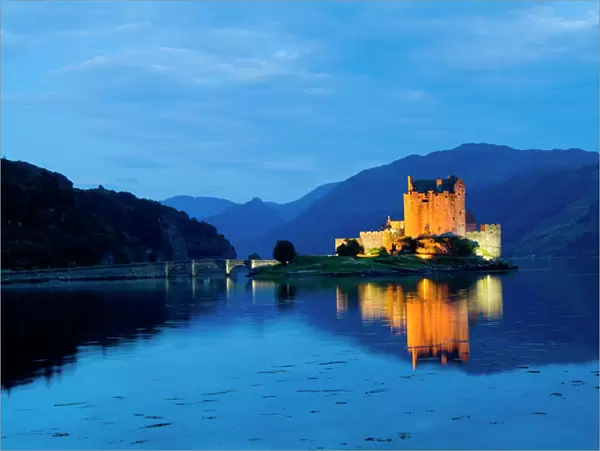 Beautiful Eileen Donan Castle in Western Dornie in Highlands os Scotland the most