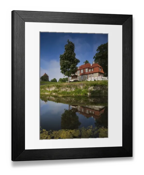 Framed Print : Estonia, Western Estonia Islands, Saaremaa Island, Kuressaare, Kuressaare Castle Park