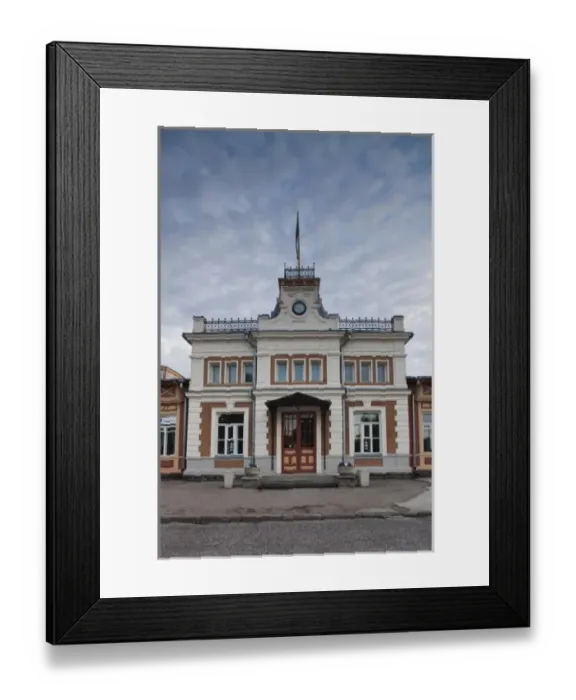 Framed Print : Estonia, Western Estonia, Haapsalu, train station and Railway Museum
