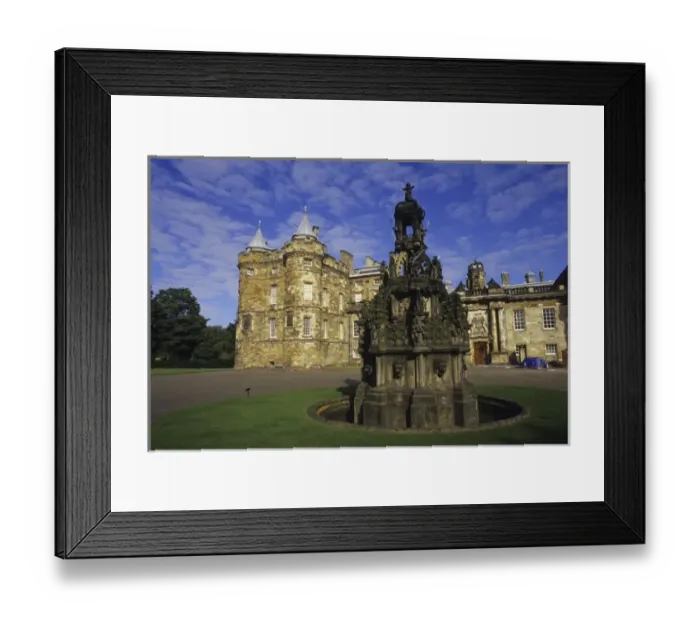 Framed Print : Holyroodhouse Palace, at the end of the Royal Mile opposite Edinburgh Castle, in Framed Print : Holyroodhouse Palace, at the end of the Royal Mile opposite Edinburgh Castle, in