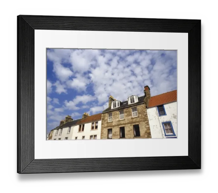 Framed Print : Row houses, Anstruther, East Neuk of Fife, Scotland Framed Print : Row houses, Anstruther, East Neuk of Fife, Scotland