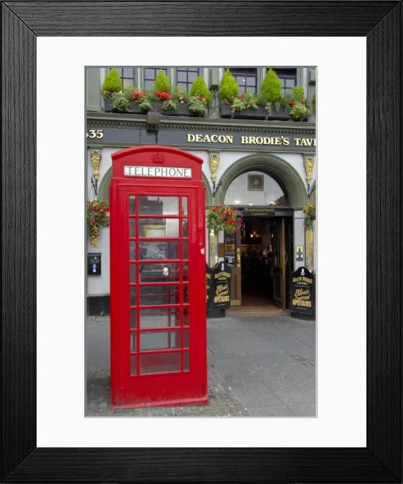 Framed Print : Europe, Scotland, Edinburgh. The Royal Mile, Deacon Brodies Tavern. THIS IMAGE Framed Print : Europe, Scotland, Edinburgh. The Royal Mile, Deacon Brodies Tavern. THIS IMAGE