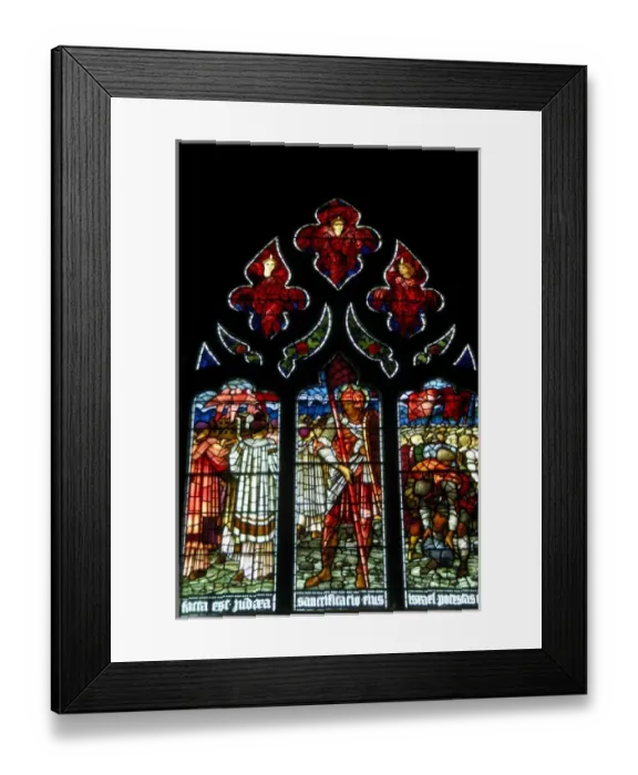 Framed Print : Europe, Scotland, Edinburgh. St. Giles Cathedral, stained glass. THIS IMAGE RESTRICTED