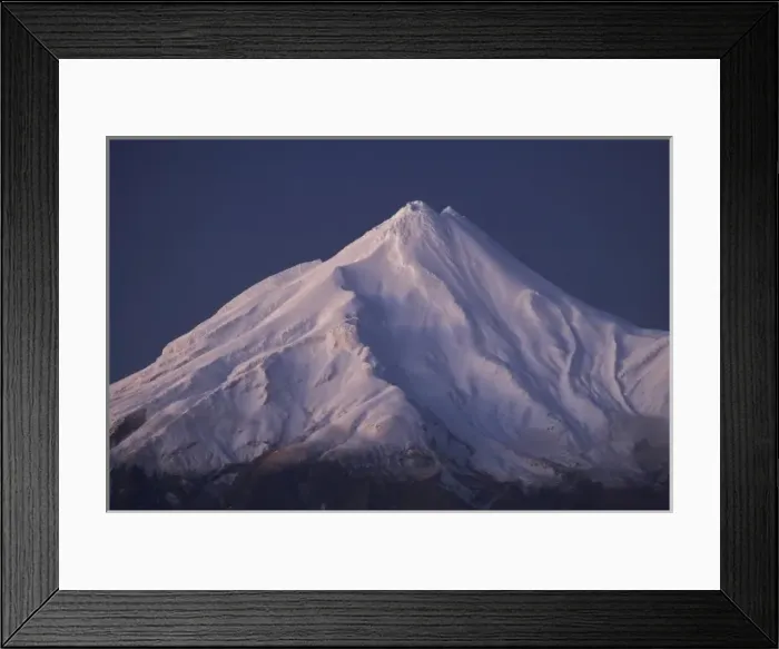 Framed Print : Mt Taranaki  /  Mt Egmont at night, seen from near Opunake, Taranaki, North Island