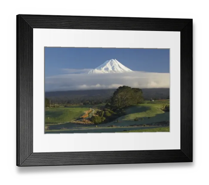 Framed Print : Farmland near Stratford and Mt Taranaki / Mt Egmont, Taranaki, North Island, New Zealand Framed Print : Farmland near Stratford and Mt Taranaki / Mt Egmont, Taranaki, North Island, New Zealand