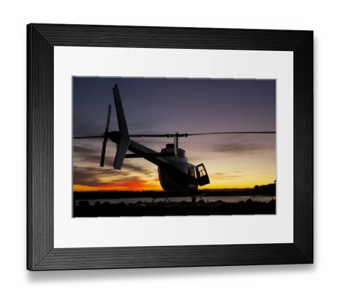 Framed Print : Heliview Helicopter at Dawn, Port Taranaki, New Plymouth, Taranaki, North Island Framed Print : Heliview Helicopter at Dawn, Port Taranaki, New Plymouth, Taranaki, North Island