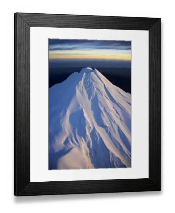 Framed Print : First Light on Summit of Mt Taranaki / Mt Egmont, Taranaki, North Island, New Zealand Framed Print : First Light on Summit of Mt Taranaki / Mt Egmont, Taranaki, North Island, New Zealand