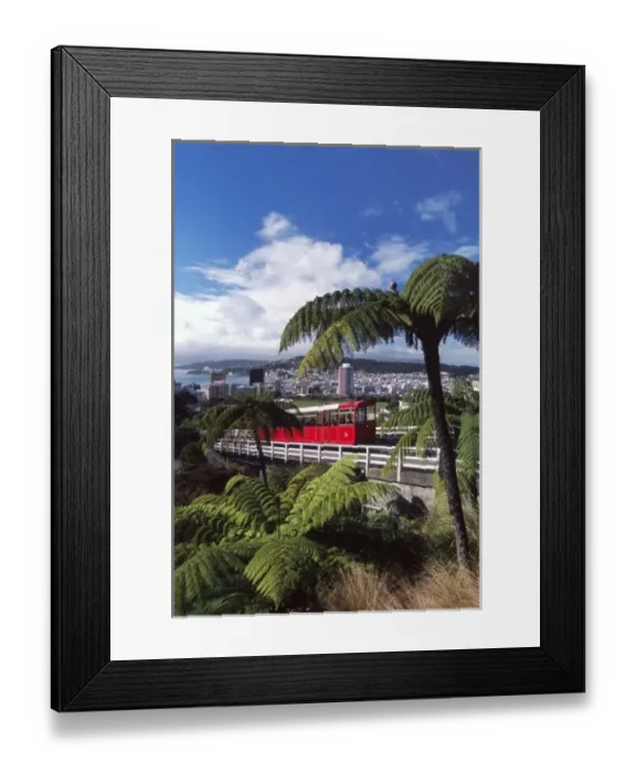 Framed Print : New Zealand, Cable Car, Wellington Framed Print : New Zealand, Cable Car, Wellington