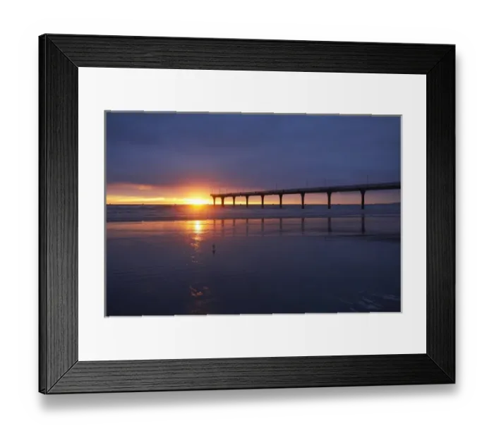Framed Print : New Brighton Pier at Dawn, Christchurch, South Island, New Zealand Framed Print : New Brighton Pier at Dawn, Christchurch, South Island, New Zealand