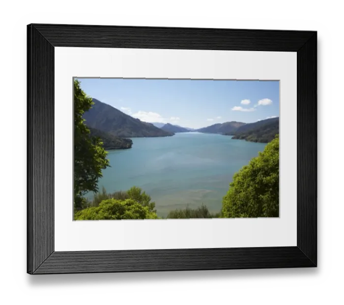 Framed Print : Mahakipawa Arm, Mahau Sound, Marlborough Sounds, South Island, New Zealand
