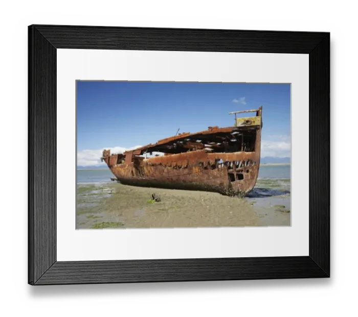 Framed Print : Janie Seddon Shipwreck, Motueka, Nelson Region, South Island, New Zealand Framed Print : Janie Seddon Shipwreck, Motueka, Nelson Region, South Island, New Zealand