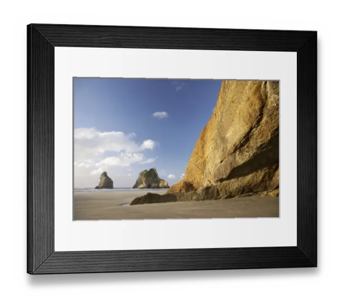 Framed Print : Cliffs and Archway Islands, Wharariki Beach, near Cape Farewell, North West Nelson Region Framed Print : Cliffs and Archway Islands, Wharariki Beach, near Cape Farewell, North West Nelson Region