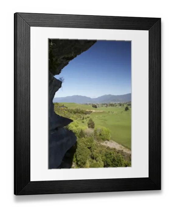 Framed Print : View over Farmland from The Grove Scenic Reserve, near Takaka, Golden Bay, Nelson Region Framed Print : View over Farmland from The Grove Scenic Reserve, near Takaka, Golden Bay, Nelson Region