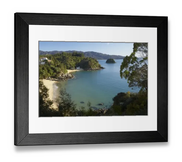 Framed Print : Breaker Bay and Honeymoon Bay, Kaiteriteri, Nelson Region, South Island, New Zealand Framed Print : Breaker Bay and Honeymoon Bay, Kaiteriteri, Nelson Region, South Island, New Zealand