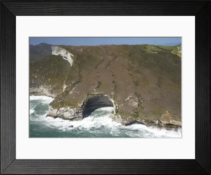 Framed Print : Rock Formations south of Cape Farewell, at Curious Cliff and Mount Lunar by Nguroa Framed Print : Rock Formations south of Cape Farewell, at Curious Cliff and Mount Lunar by Nguroa