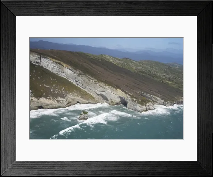 Framed Print : Coast south of Cape Farewell, NW Nelson Region, South Island, New Zealand - aerial Framed Print : Coast south of Cape Farewell, NW Nelson Region, South Island, New Zealand - aerial