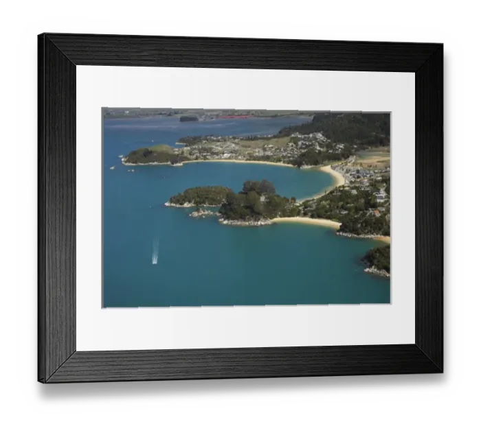 Framed Print : Kaiteriteri (top), Breaker Bay (middle right), Honeymoon Bay (far right), Nelson Region Framed Print : Kaiteriteri (top), Breaker Bay (middle right), Honeymoon Bay (far right), Nelson Region