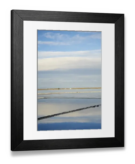 Framed Print : New Zealand, South Island, Marlborough, Evaporation Ponds (for Salt Works), Lake Framed Print : New Zealand, South Island, Marlborough, Evaporation Ponds (for Salt Works), Lake