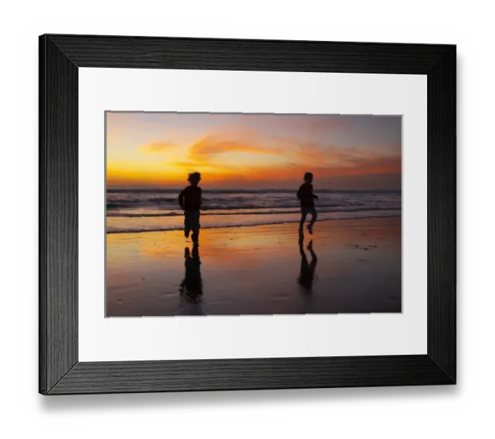 Framed Print : Children Playing on Beach at Sunset, Greymouth, West Coast, South Island, New Zealand Framed Print : Children Playing on Beach at Sunset, Greymouth, West Coast, South Island, New Zealand