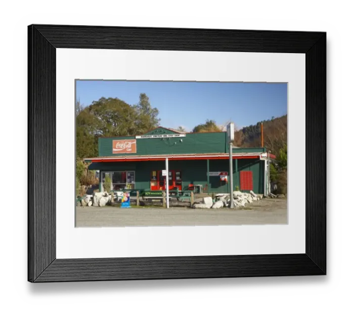 Framed Print : New Zealand, South Island, West Coast, Inangahua General Store, Buller Region Framed Print : New Zealand, South Island, West Coast, Inangahua General Store, Buller Region