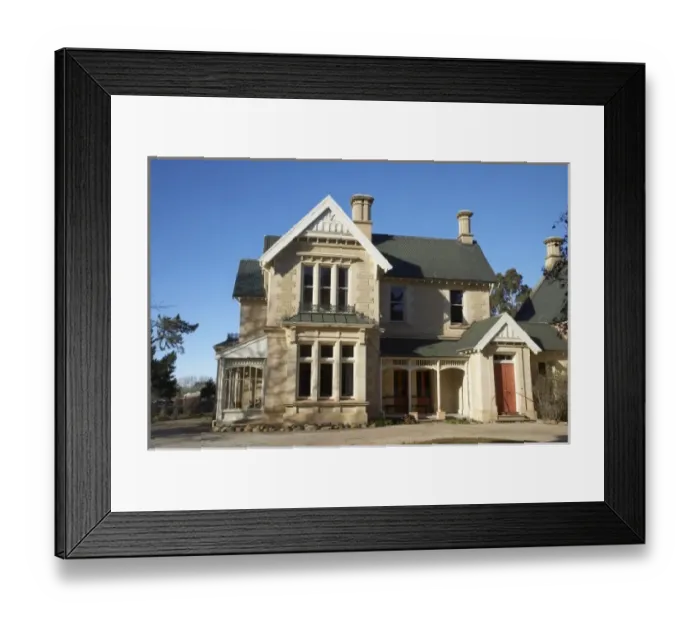 Framed Print : New Zealand, South Island, North Otago, Historic St Albans Church Buildings
