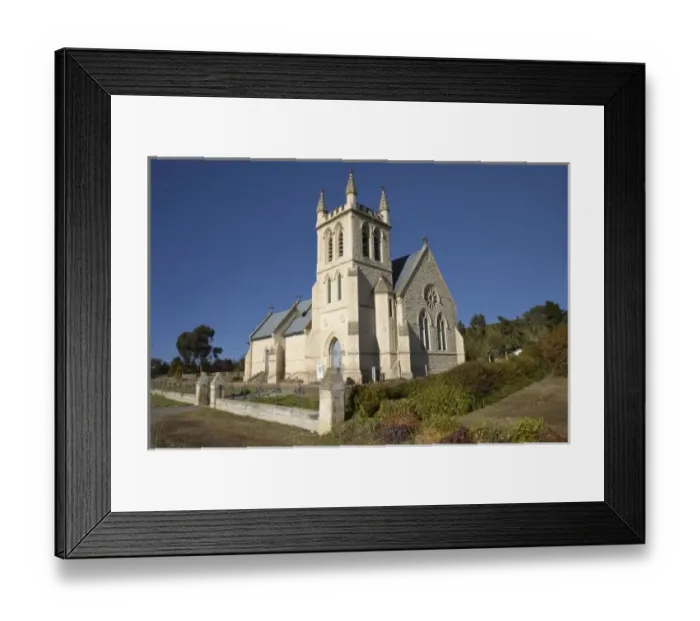 Framed Print : New Zealand, South Island, North Otago, St Martins Anglican Church, 1901, Duntroon Framed Print : New Zealand, South Island, North Otago, St Martins Anglican Church, 1901, Duntroon