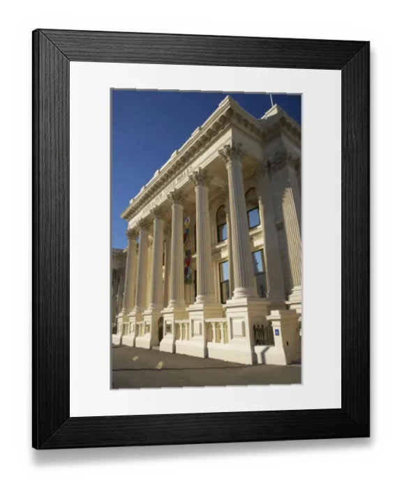 Framed Print : New Zealand, South Island, Oamaru, Columns, Historic Forrester Gallery Framed Print : New Zealand, South Island, Oamaru, Columns, Historic Forrester Gallery