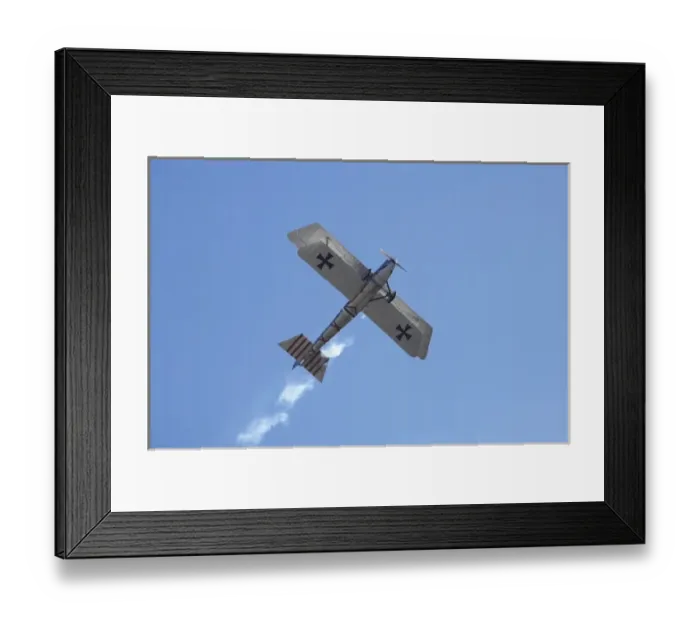 Framed Print : New Zealand, Otago, Wanaka, Warbirds Over Wanaka, German Pfalz D111 Biplane