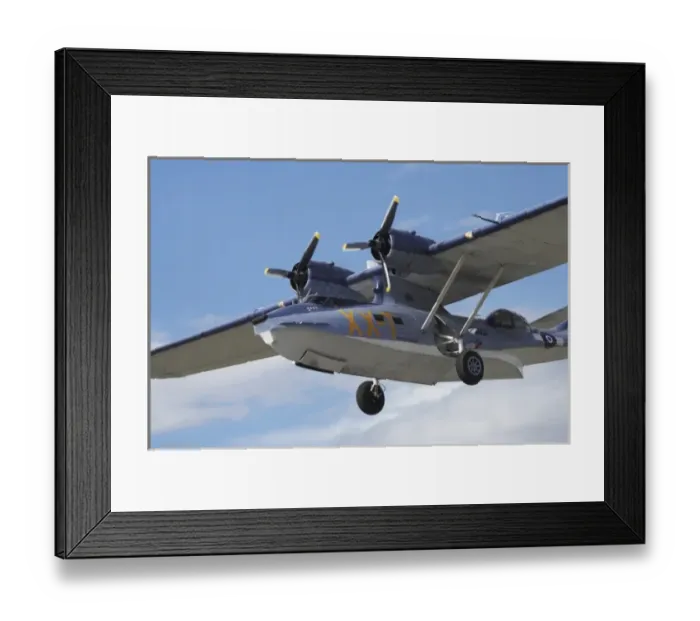 Framed Print : New Zealand, Otago, Wanaka, Warbirds Over Wanaka, Catalina Flying Boat