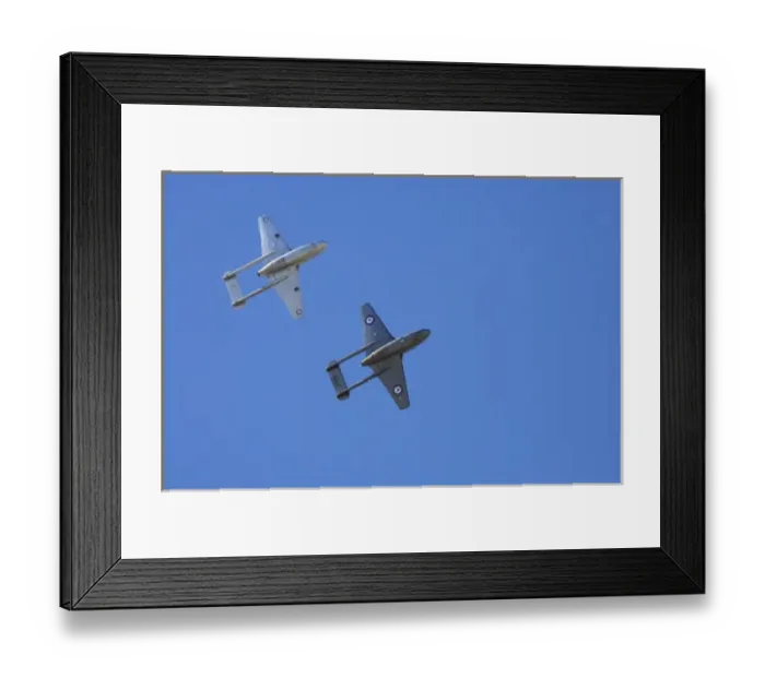 Framed Print : New Zealand, Otago, Wanaka, Warbirds Over Wanaka, de Havilland Vampire Jet Attack Framed Print : New Zealand, Otago, Wanaka, Warbirds Over Wanaka, de Havilland Vampire Jet Attack