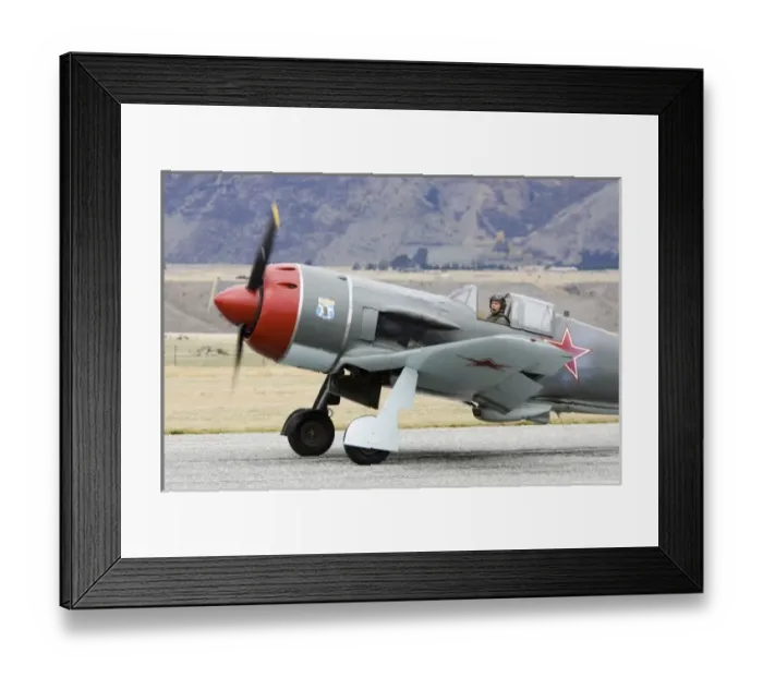 Framed Print : New Zealand, Otago, Wanaka, Warbirds Over Wanaka, Lavochkin La-9 - Russian fighter plane Framed Print : New Zealand, Otago, Wanaka, Warbirds Over Wanaka, Lavochkin La-9 - Russian fighter plane